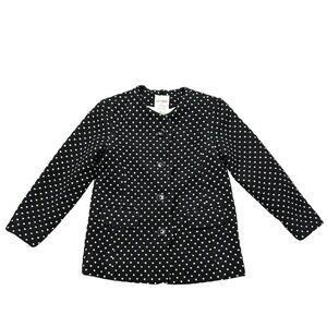 Cat & Jack Polkadot Black and White Coat Size 5T